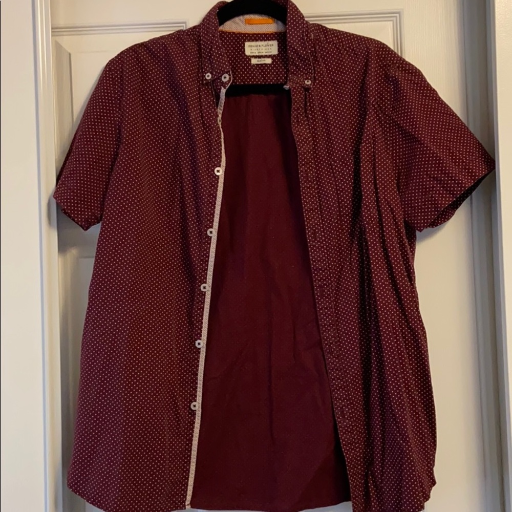 Denim & Flower Slim Fit size M button-down